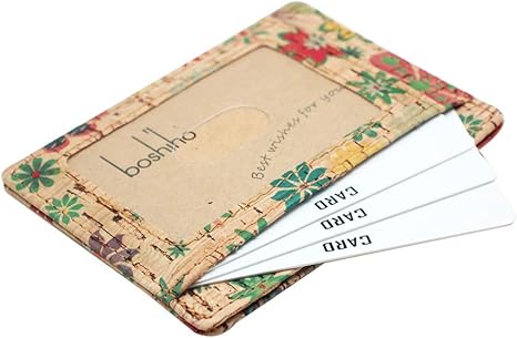 boshiho Card Holder Wallet for Men Women Eco Friendly Slim Minimalist Front Pocket Wallet with 7 Cards Slots for Environmentalist, Travel, Daily Use, Gifts