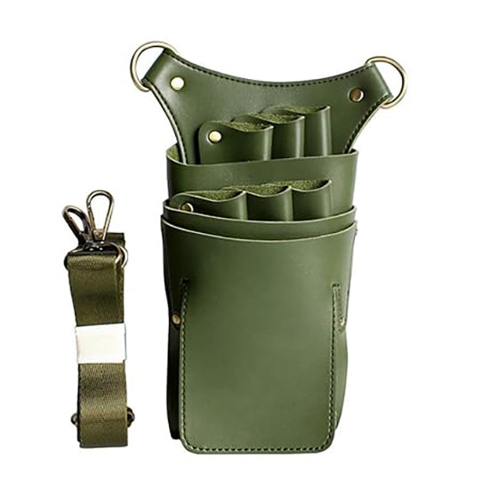 Scissor Holster Pouch,Boshiho PU Leather Salon Barber Hairdressing Scissors Holster Detachable Hair Stylist Tools Bag Comb Shear Holster with Waist Shoulder Belt