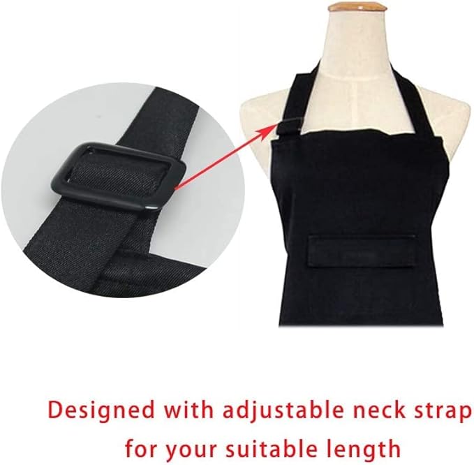 boshiho Painting Aprons Barber Apron with Pockets for Women/Men/Unisex, Utility or Work Apron
