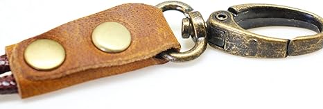 Badge Holder: Boshiho Cowhide Leather ID Badge Card Holder with 19" Neck Lanyard, Horizontal Style