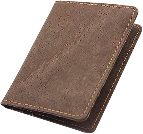 boshiho 2 Pcs Credit Card Holder, Vegan Cork Ultra Slim Wallet ID Card Case Unique Vegan Gift