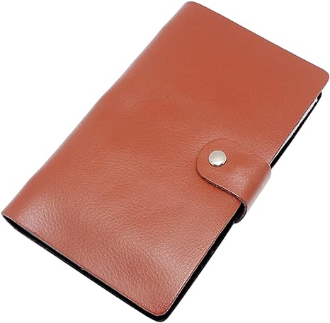 boshiho Leather Credit Card Holder Business ID Card Case Book Style 90 Count Name Card Holder Book