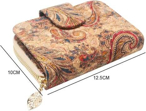 boshiho Wallets for Women, Vegan Card Holder Bifold Womens Wallet Small Compact RFID Blocking Purse with Zipper Coins Pocket