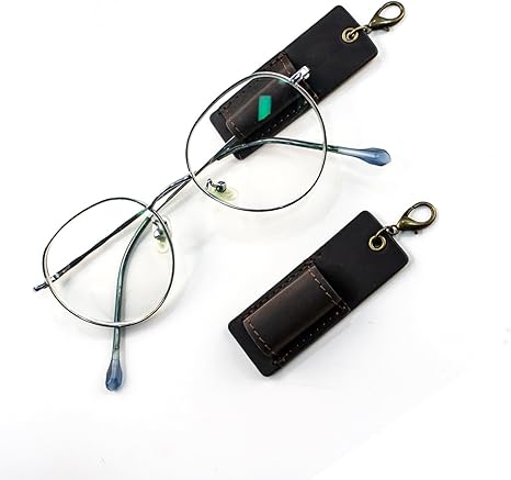Genuine Leather Pen Holder, 2 Pack Boshiho Pen Pencil Holders for Badge Holder or Neck Lanyard