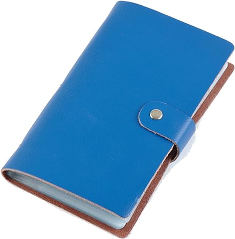 boshiho Leather Credit Card Holder Business ID Card Case Book Style 90 Count Name Card Holder Book