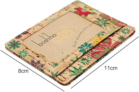boshiho Card Holder Wallet for Men Women Eco Friendly Slim Minimalist Front Pocket Wallet with 7 Cards Slots for Environmentalist, Travel, Daily Use, Gifts