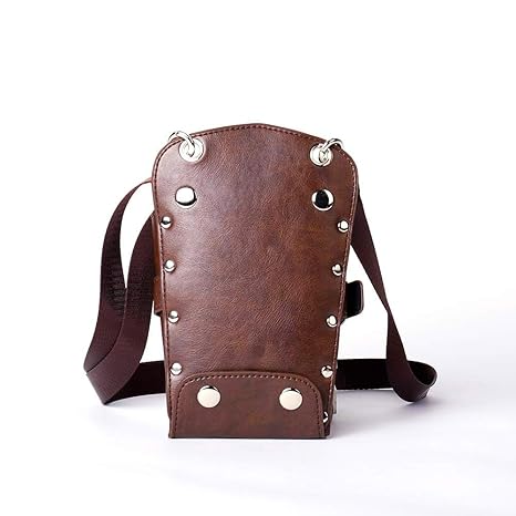 Scissors Pouch PU Leather Salon Barber Hairdressing Scissors Holster Hair Stylist Tools Bag Comb Shear Holster Waist Shoulder Belt