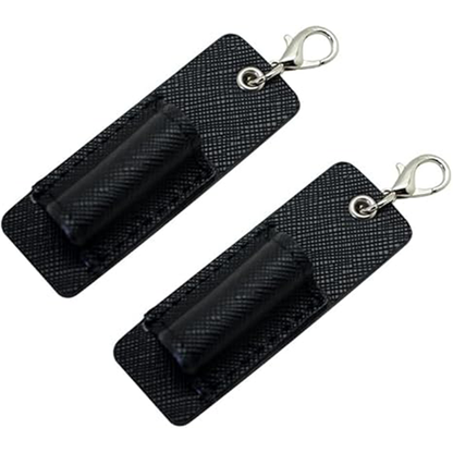 Genuine Leather Pen Holder, 2 Pack Boshiho Pen Pencil Holders for Badge Holder or Neck Lanyard