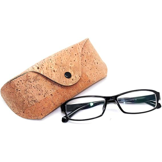 boshiho Natural Cork Sunglasses Case Eyeglass Holder Box Vegan Gift