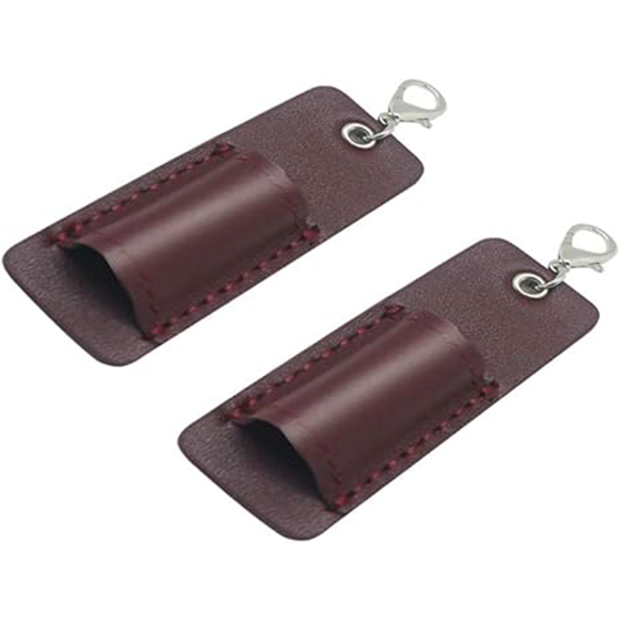Genuine Leather Pen Holder, 2 Pack Boshiho Pen Pencil Holders for Badge Holder or Neck Lanyard
