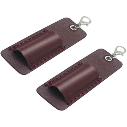Genuine Leather Pen Holder, 2 Pack Boshiho Pen Pencil Holders for Badge Holder or Neck Lanyard
