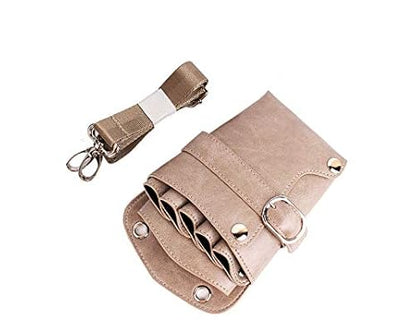 Scissors Pouch PU Leather Salon Barber Hairdressing Scissors Holster Hair Stylist Tools Bag Comb Shear Holster Waist Shoulder Belt