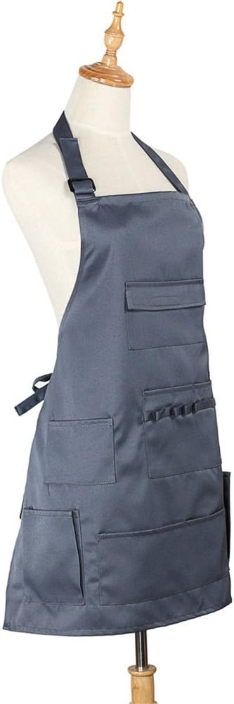 boshiho Painting Aprons Barber Apron with Pockets for Women/Men/Unisex, Utility or Work Apron