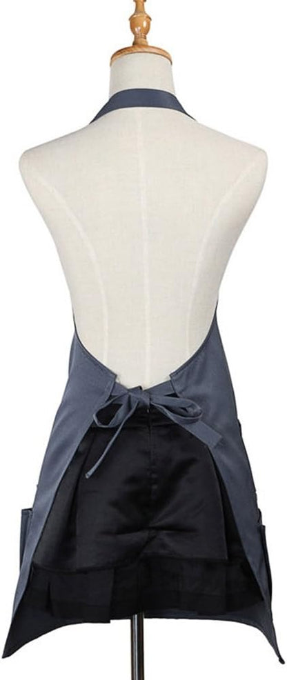 boshiho Painting Aprons Barber Apron with Pockets for Women/Men/Unisex, Utility or Work Apron