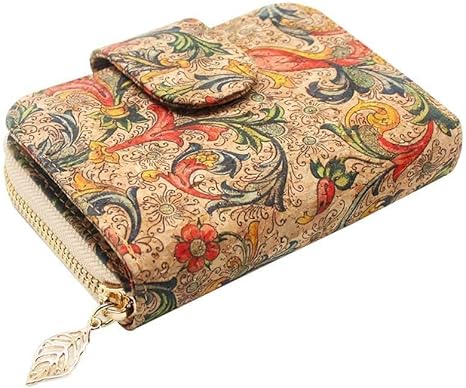 boshiho Wallets for Women, Vegan Card Holder Bifold Womens Wallet Small Compact RFID Blocking Purse with Zipper Coins Pocket