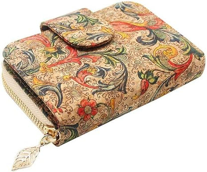boshiho Wallets for Women, Vegan Card Holder Bifold Womens Wallet Small Compact RFID Blocking Purse with Zipper Coins Pocket
