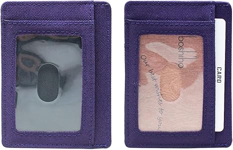 boshiho Card Holder Wallet for Men Women Slim Minimalist Front Pocket Wallet with 7 Cards Slots Travel, Daily Use, Gifts