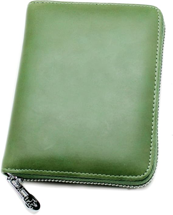 boshiho RFID Blocking 24 Slot Credit Card Holder Wallet Real Leather Multi Card Organizer Wallet with Zipper