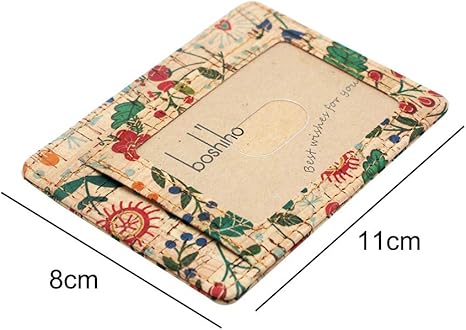 boshiho Card Holder Wallet for Men Women Eco Friendly Slim Minimalist Front Pocket Wallet with 7 Cards Slots for Environmentalist, Travel, Daily Use, Gifts