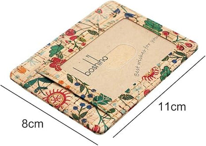 boshiho Card Holder Wallet for Men Women Eco Friendly Slim Minimalist Front Pocket Wallet with 7 Cards Slots for Environmentalist, Travel, Daily Use, Gifts