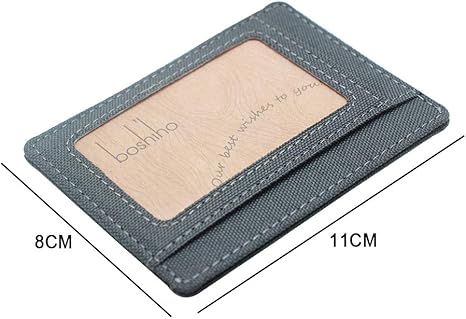 boshiho Card Holder Wallet for Men Women Slim Minimalist Front Pocket Wallet with Cards Slots for Travel, Daily Use