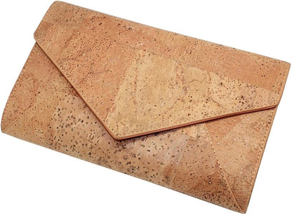 boshiho Natural Cork Crossbody Bag, Women Vegan Handbag Cork Clutch Wallet