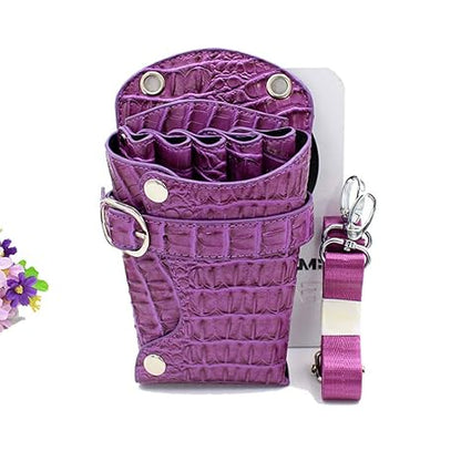 Scissors Pouch PU Leather Salon Barber Hairdressing Scissors Holster Hair Stylist Tools Bag