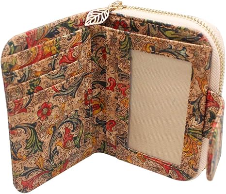 boshiho Wallets for Women, Vegan Card Holder Bifold Womens Wallet Small Compact RFID Blocking Purse with Zipper Coins Pocket