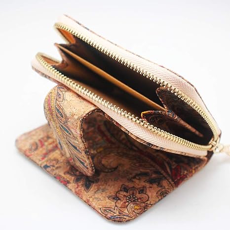 boshiho Wallets for Women, Vegan Card Holder Bifold Womens Wallet Small Compact RFID Blocking Purse with Zipper Coins Pocket