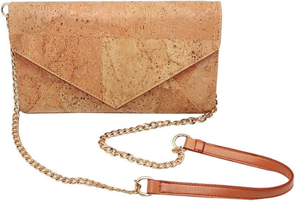 boshiho Natural Cork Crossbody Bag, Women Vegan Handbag Cork Clutch Wallet