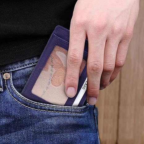 boshiho Card Holder Wallet for Men Women Slim Minimalist Front Pocket Wallet with 7 Cards Slots Travel, Daily Use, Gifts