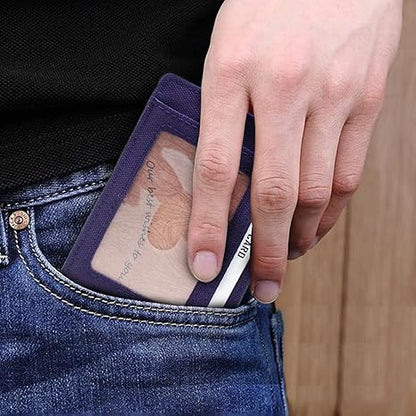 boshiho Card Holder Wallet for Men Women Slim Minimalist Front Pocket Wallet with 7 Cards Slots Travel, Daily Use, Gifts