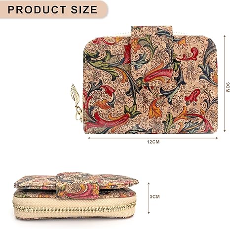 boshiho Wallets for Women, Vegan Card Holder Bifold Womens Wallet Small Compact RFID Blocking Purse with Zipper Coins Pocket