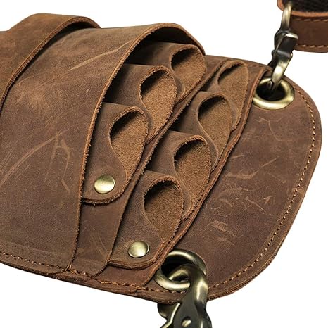 Scissors Pouch Cowhide Leather Salon Barber Hairdressing Scissors Holster Hair Stylist Tools Bag Comb Shear Holster Waist Shoulder Belt