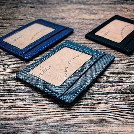 boshiho Card Holder Wallet for Men Women Slim Minimalist Front Pocket Wallet with Cards Slots for Travel, Daily Use