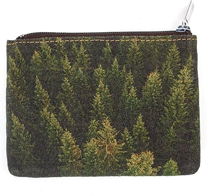 Eco-friendly Cork Coin Purse, Mini Pouch Card Change Vegan Wallet w Key Ring