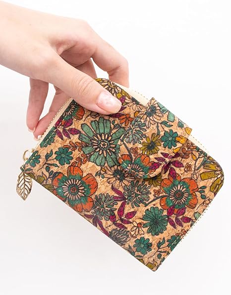 boshiho Wallets for Women, Vegan Card Holder Bifold Womens Wallet Small Compact RFID Blocking Purse with Zipper Coins Pocket